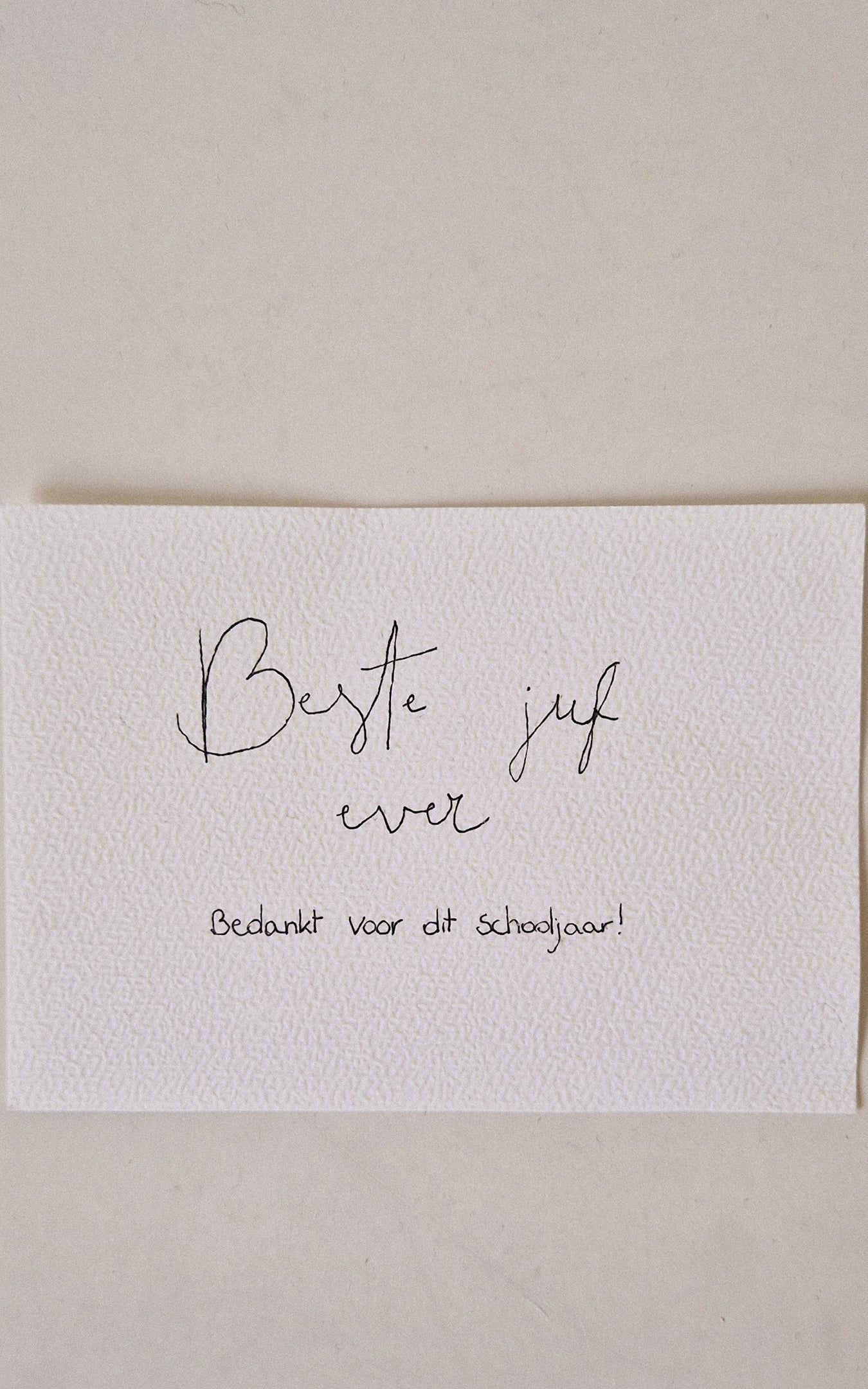 Beste juf kaartjes